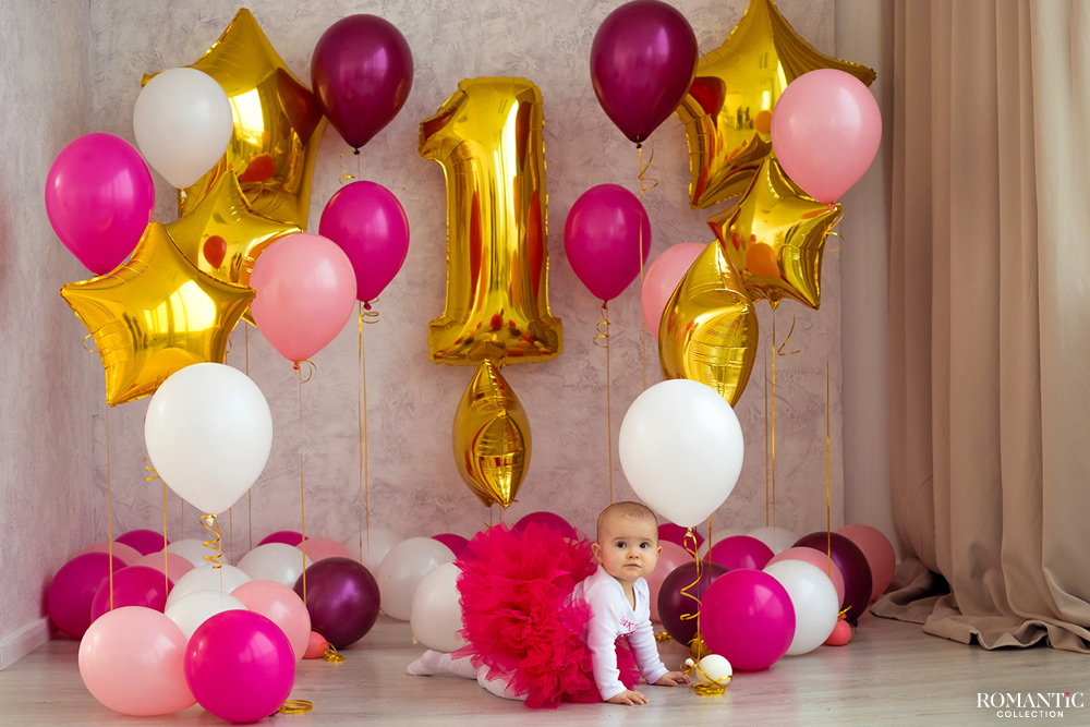 Украшение на первый день рождения цифра 1