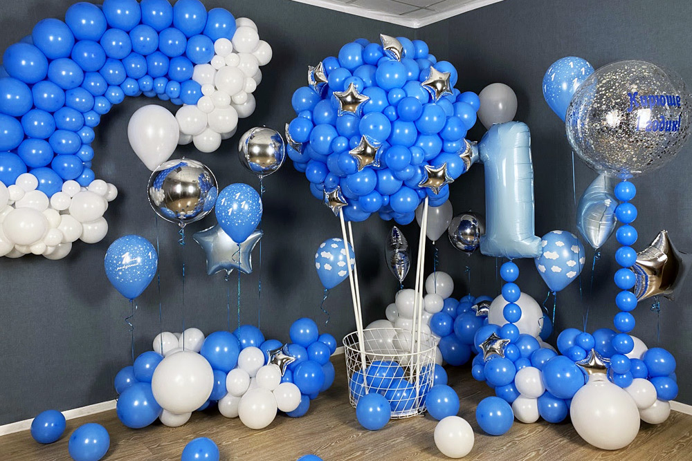 Оформление комнаты в первый день рождения мальчика