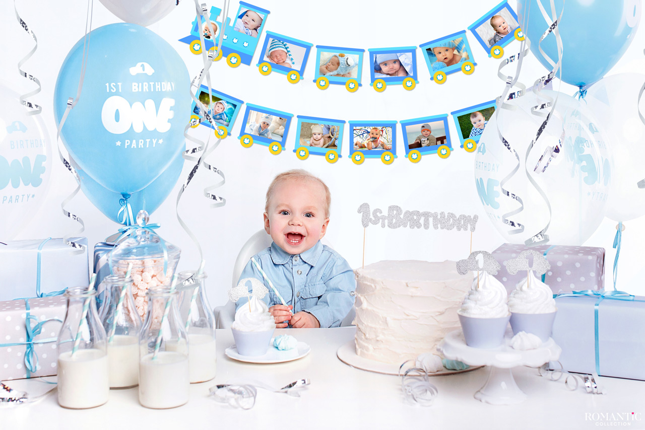 Паровозик с фото на годик своими руками