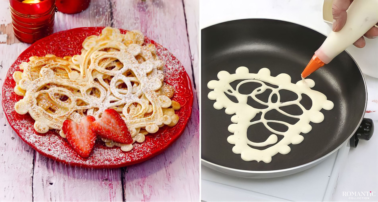 Кружевные блинчики-сердечки