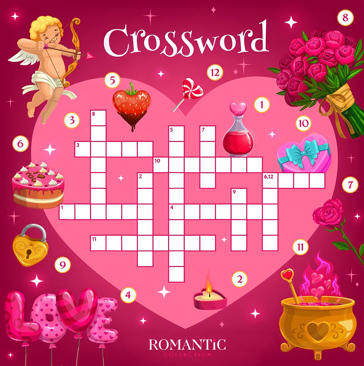 Как оформить кроссворд для любимого?