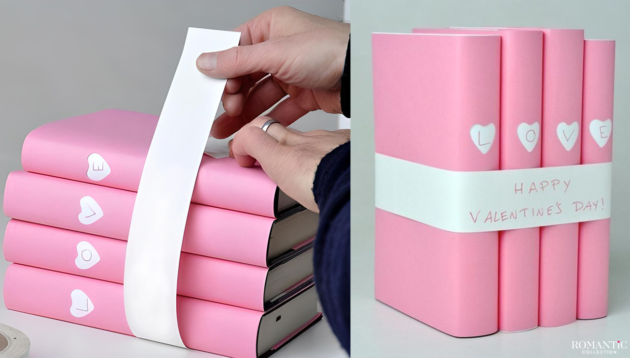 Книга в подарочной обложке на День святого Валентина