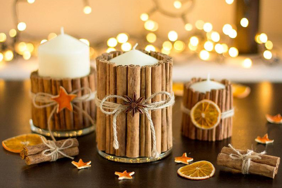 Зажечь дома свечу с ароматом корицы