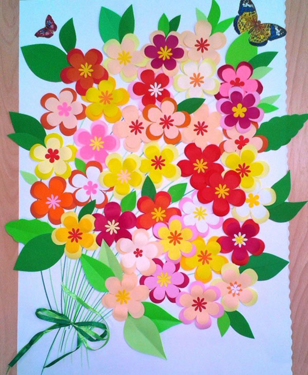 Красочная стенгазета на 8 Марта в детский сад