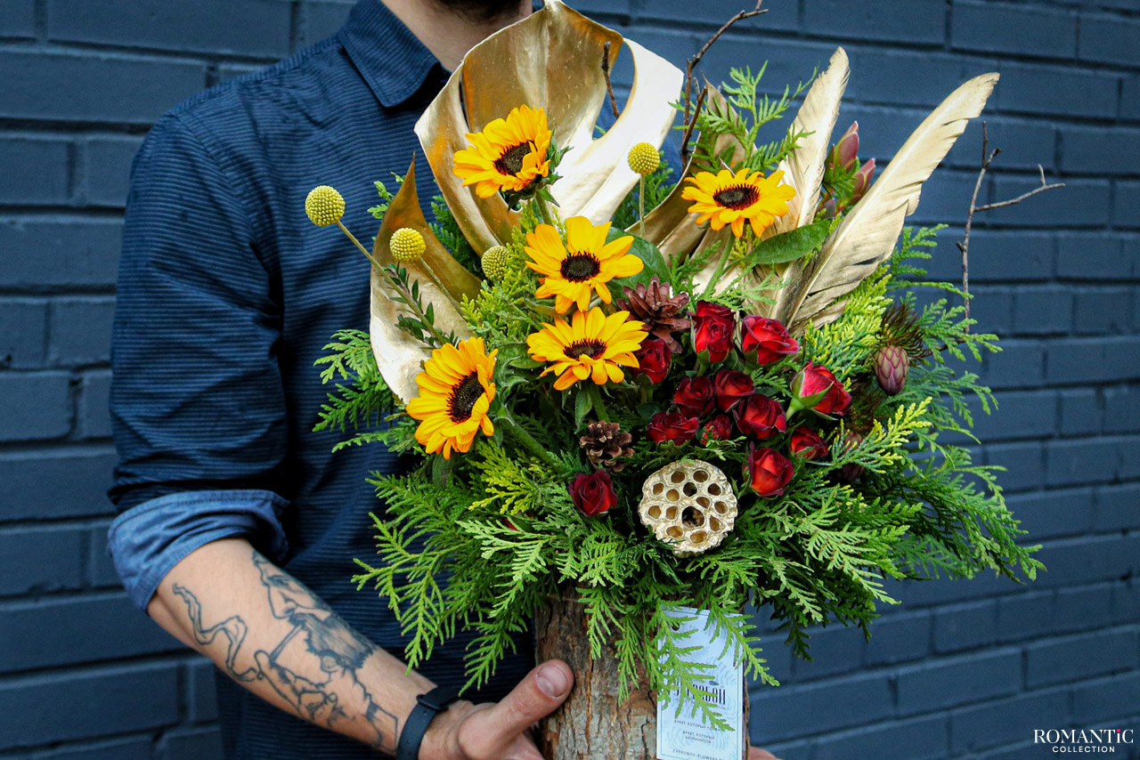 Цветы в подарок для папы или мужа