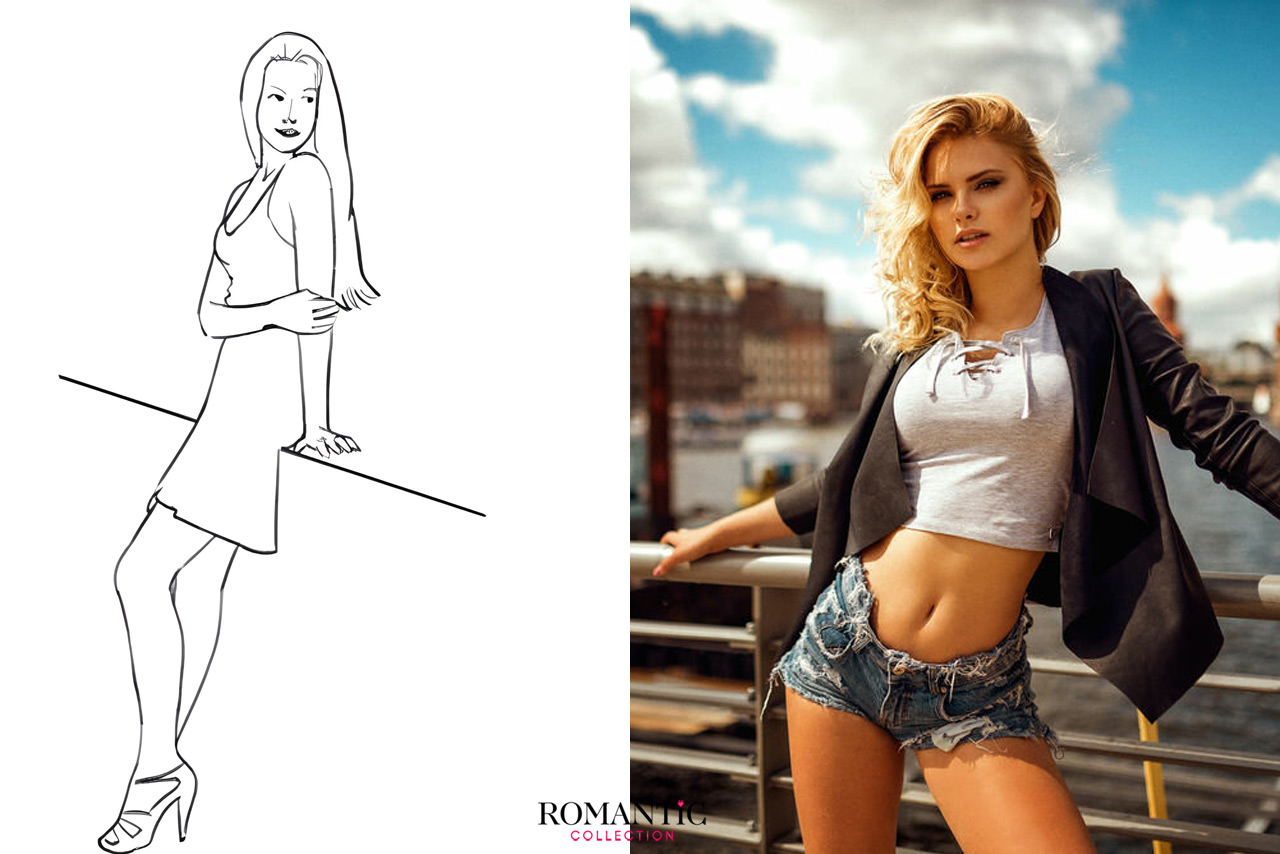 Красивые позы для фото девушки