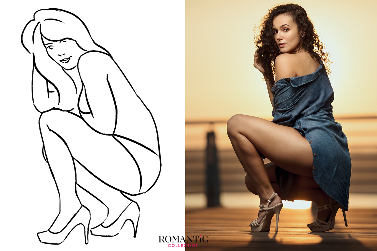 Красивые позы для фотосессии девушки