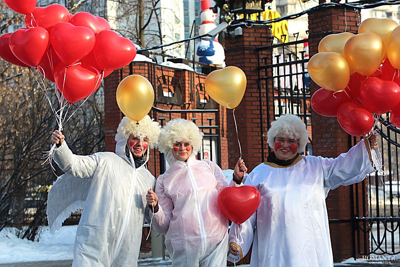 День святого Валентина в парке в Сокольниках