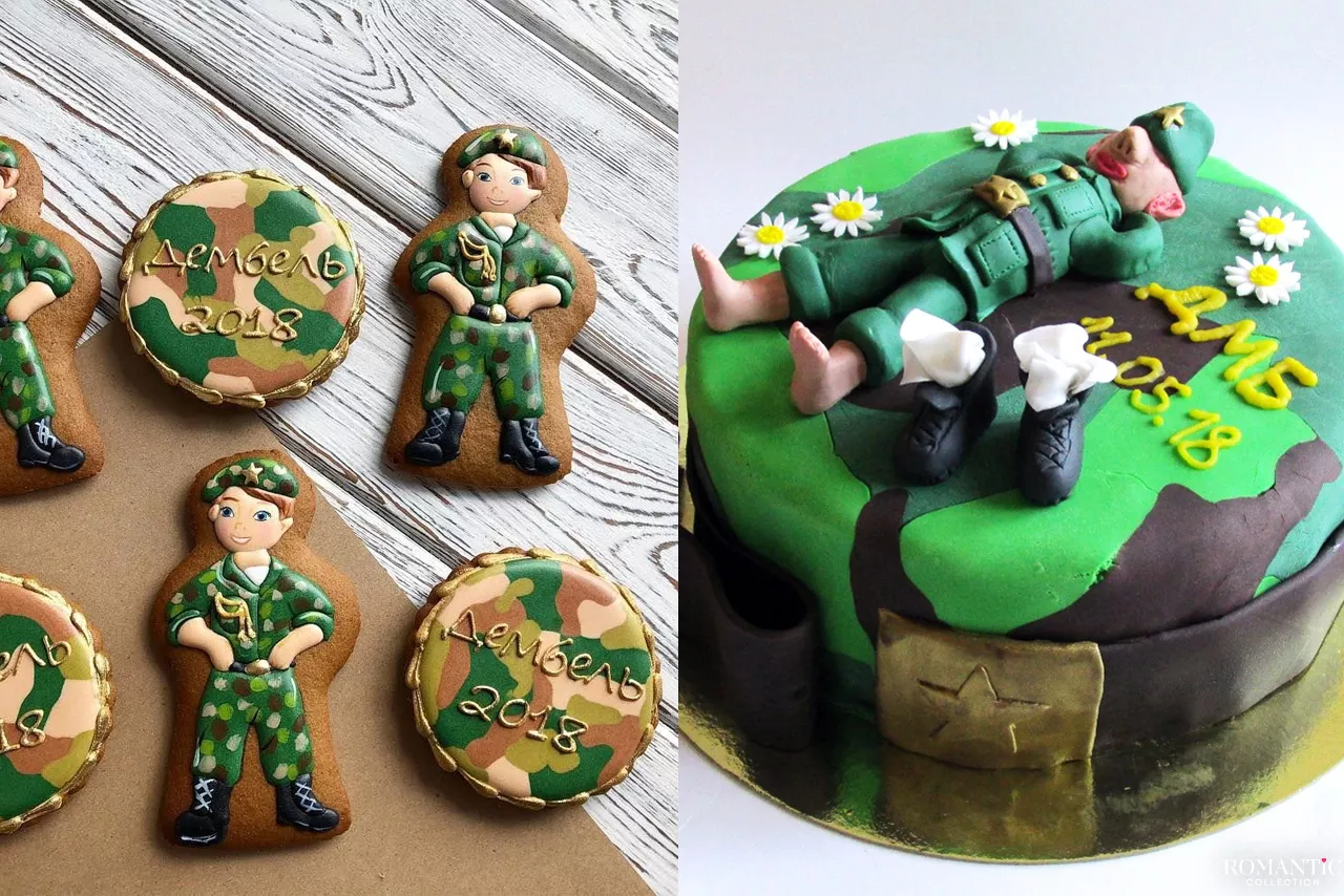 Праздничный стол на возвращение сына из армии