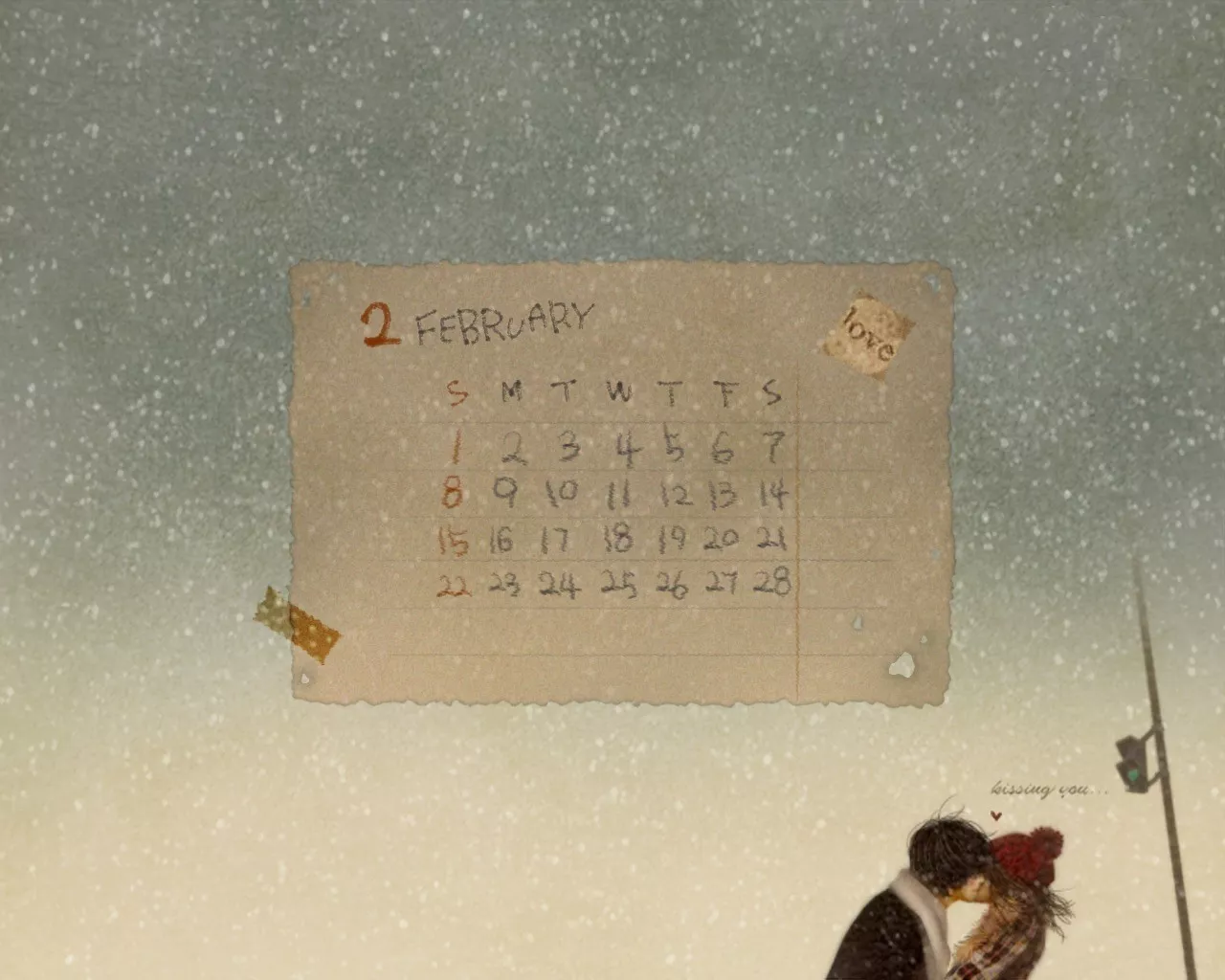 Поцелуй обои