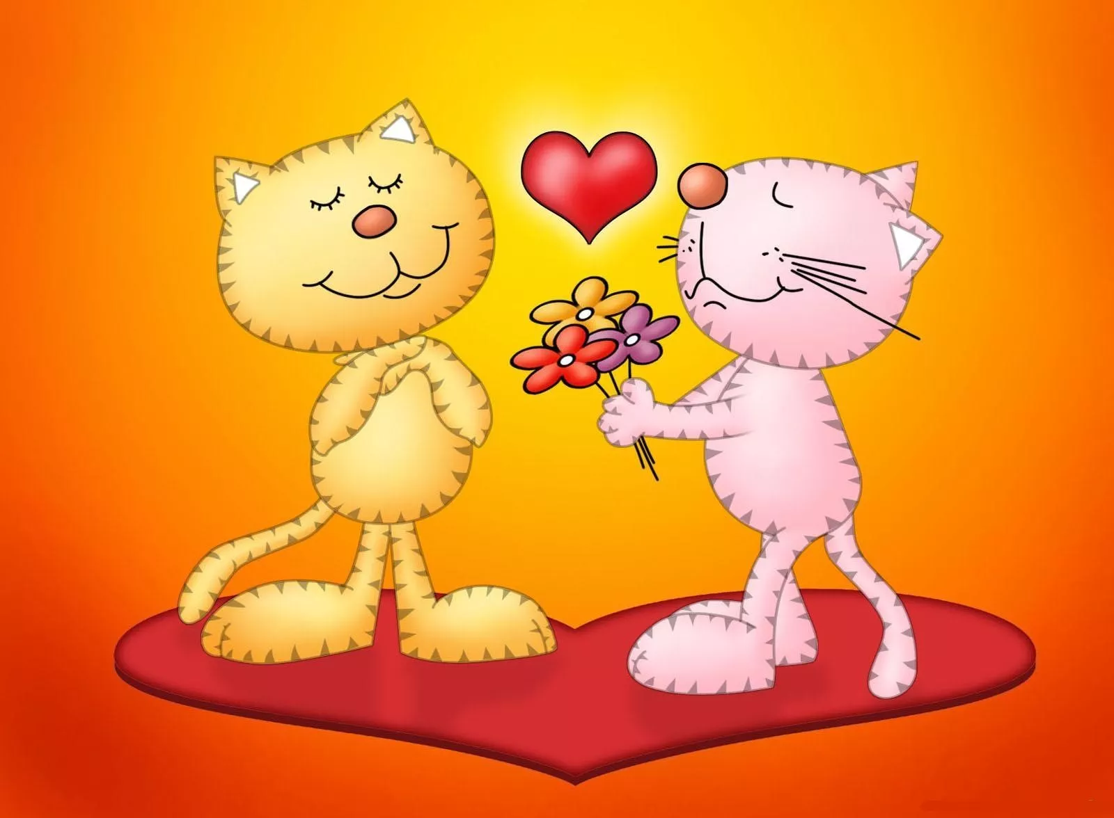 Влюблённые коты