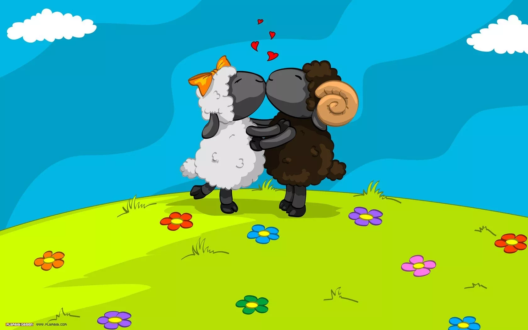 Влюблённые барашки