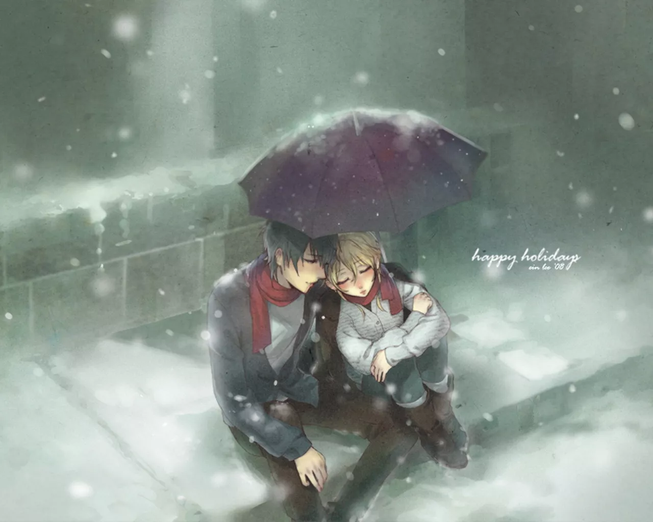 Двое под зонтом