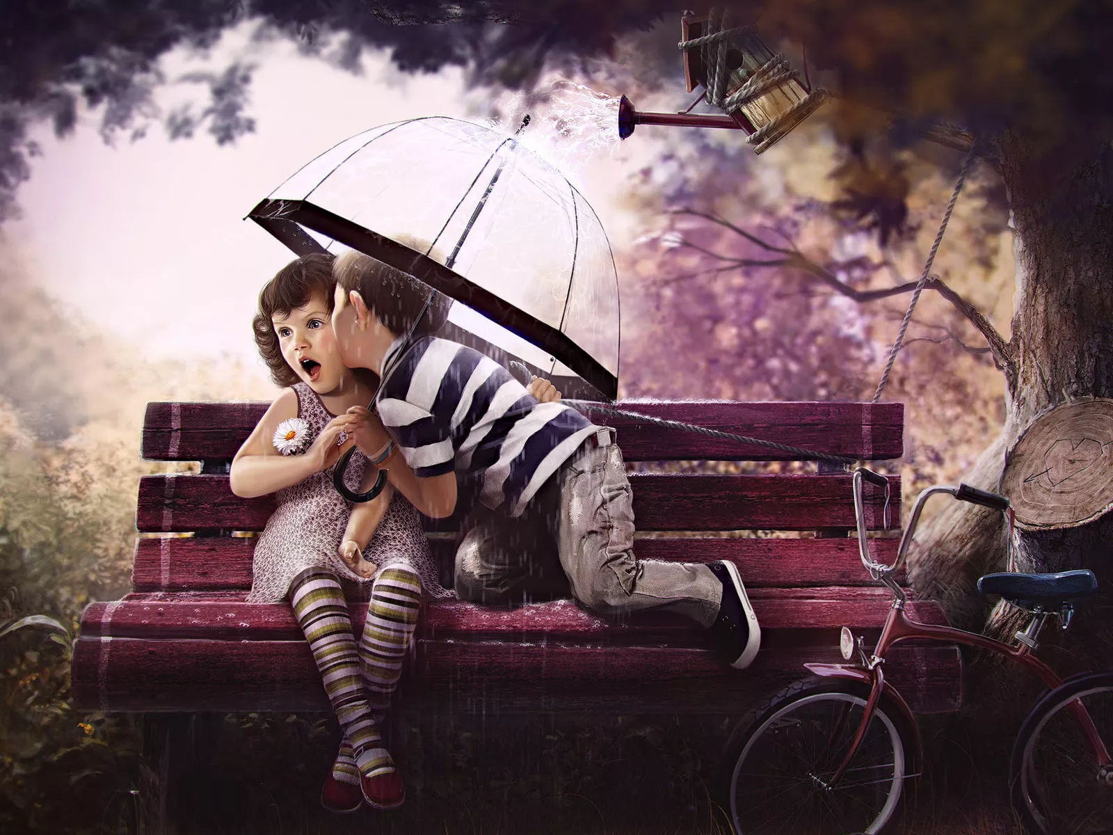 Влюбленные малыши