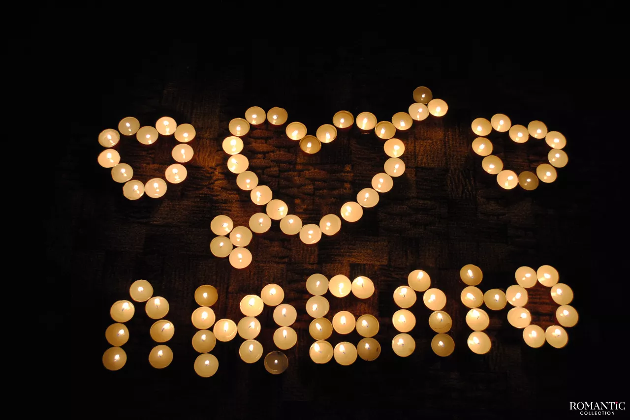 Надписи из свечей