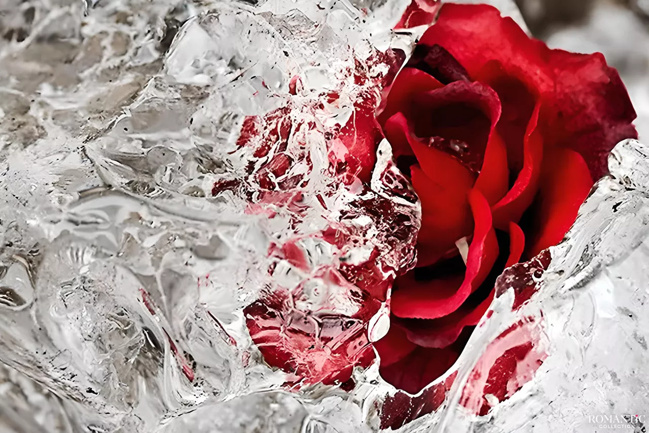Роза во льду