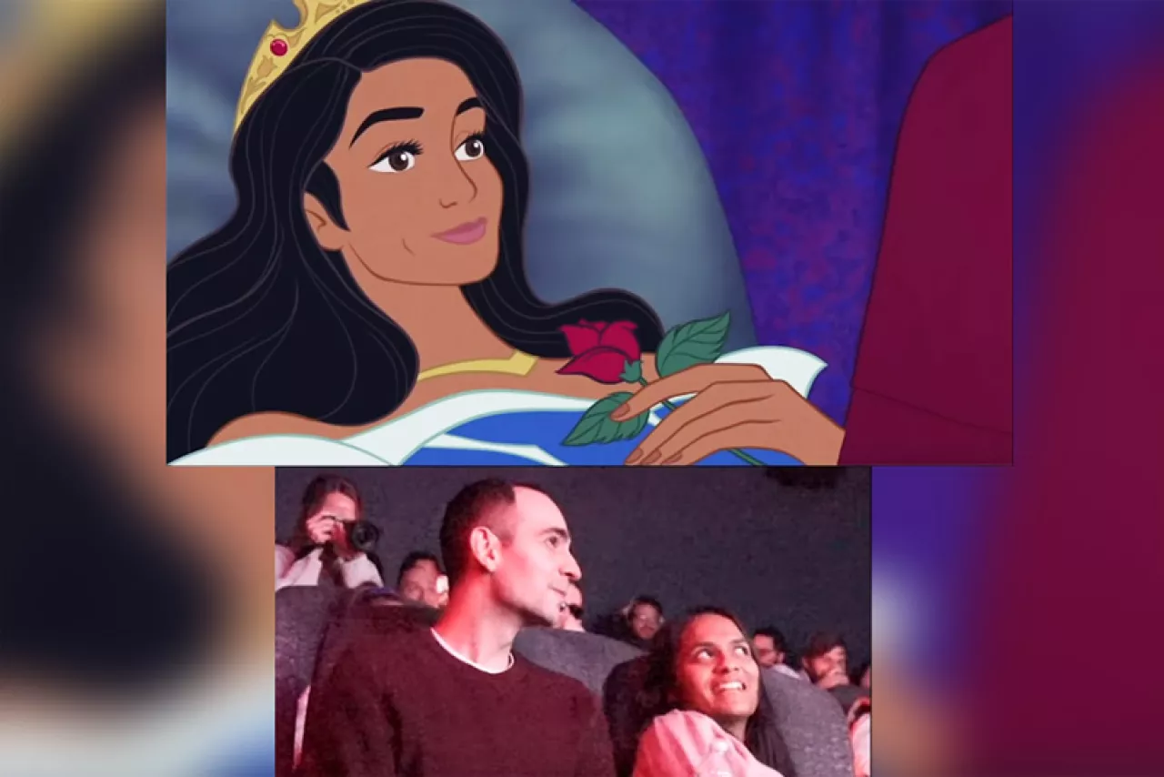 Видео: Сказочное предложение руки и сердца в кинотеатре