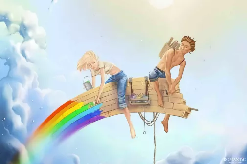 Человек в белых брюках