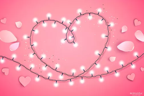 День святого Валентина: Гирлянда в форме сердца