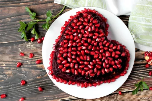 День святого Валентина: Салат «Гранатовое сердце»