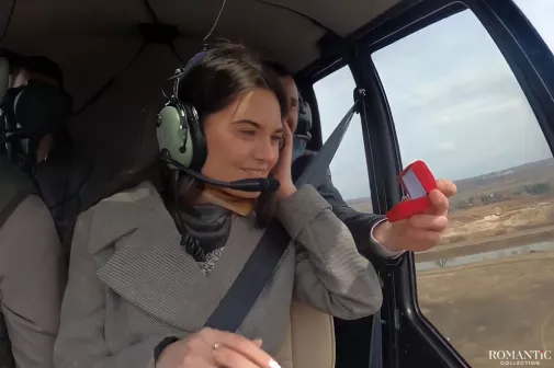Видео: Предложение руки и сердца на вертолёте