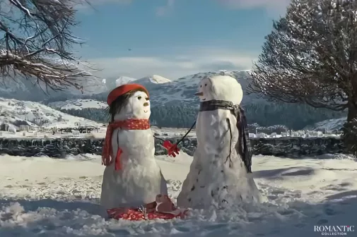 Видео: Влюбленные снеговики