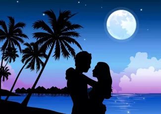 Обои о любви: Влюблённая пара