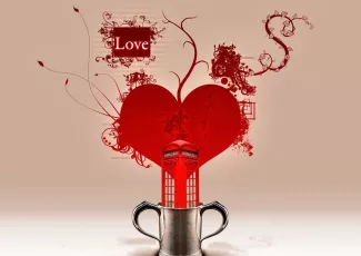 Обои о любви: Сердце обои