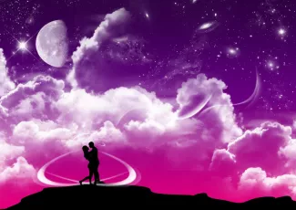 Обои о любви: Влюблённая пара