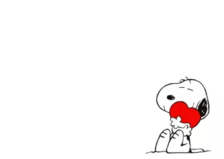 Обои о любви: Влюблённая собачка