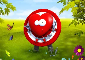 Обои о любви: Сердце обои