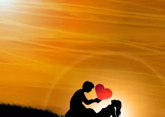 Обои о любви: Влюблённая пара