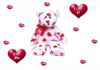 Обои о любви: Влюблённый мишка