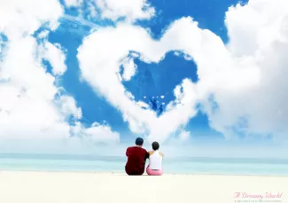 Обои о любви: Влюбленная пара