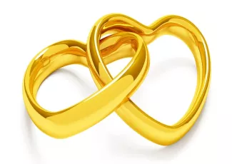 Обои о любви: Сердца кольца