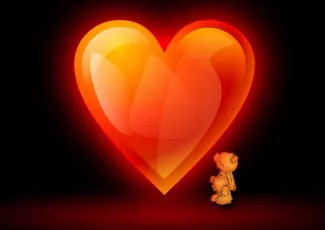 Обои о любви: Сердце обои