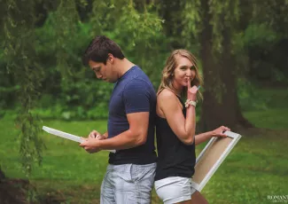 Трогательное сообщение о беременности