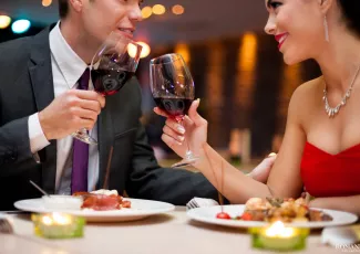 Романтический ужин в ресторане