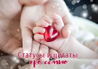 Трогательные статусы про семью