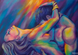 День святого Валентина: Рисование картин телами