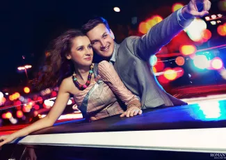 День святого Валентина: Романтическая прогулка в лимузине