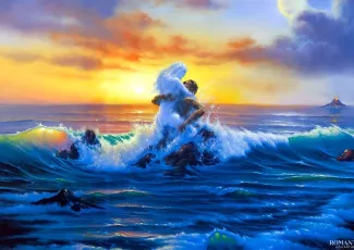 Волна и утес