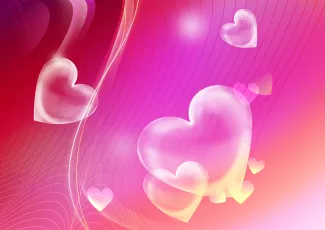 Обои о любви: Яркие сердечки