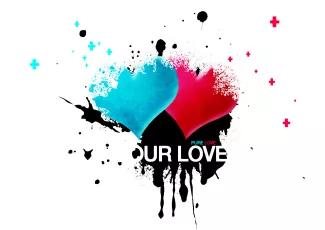 Обои о любви: Два сердца