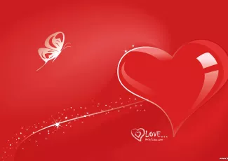 Обои о любви: Алое сердце