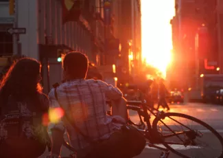 Обои о любви: Двое на закате