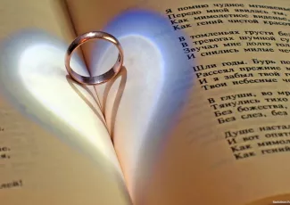 Обои о любви: Кольцо и сердце