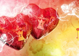 Обои о любви: Сердечки