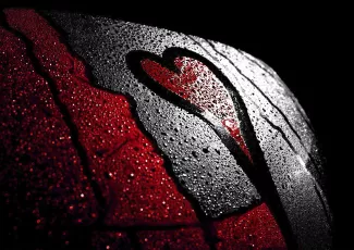 Обои о любви: Сердце на стекле