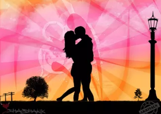 Обои о любви: Поцелуй